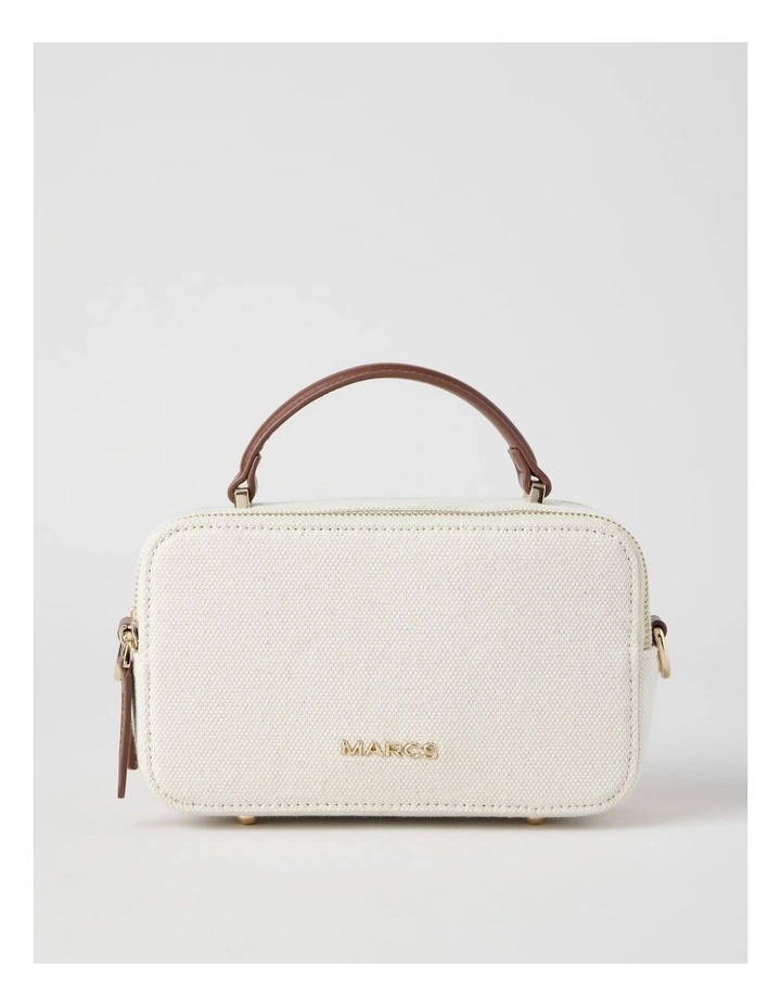 Manchester Crossbody Bag in Natural and Choc image 1