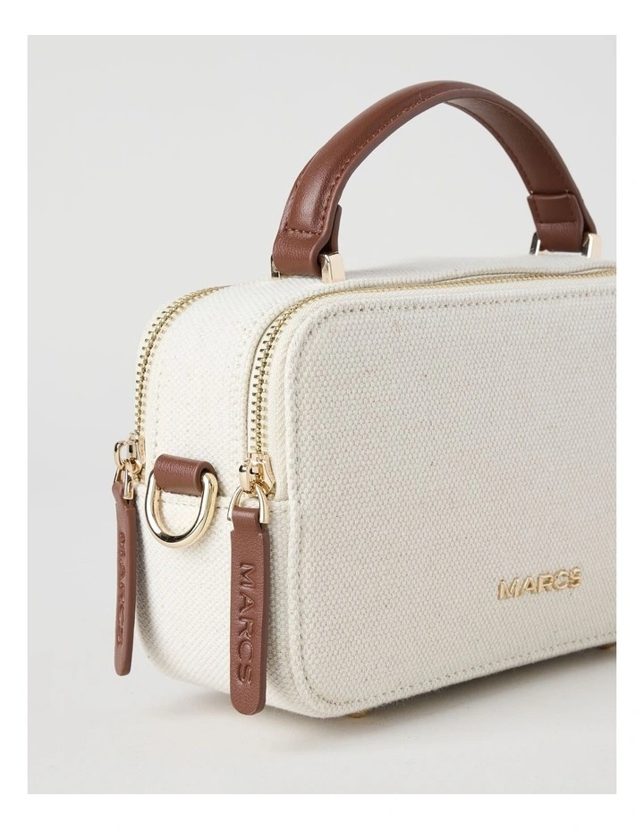 Manchester Crossbody Bag in Natural and Choc image 2