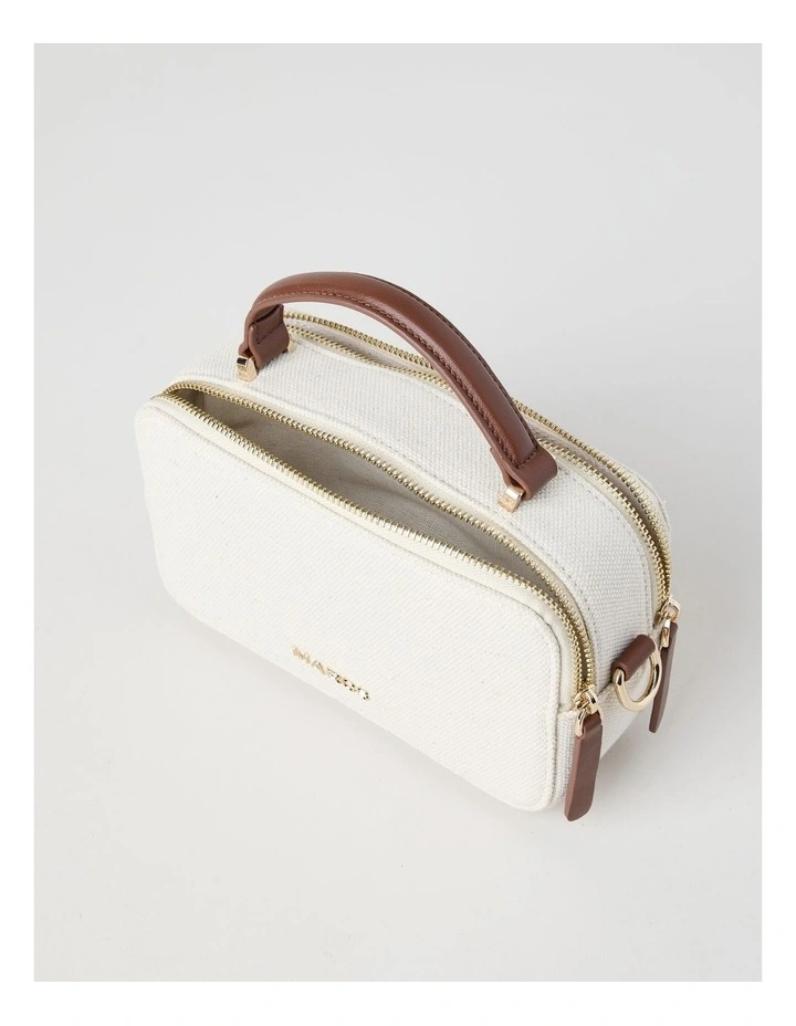 Manchester Crossbody Bag in Natural and Choc image 5