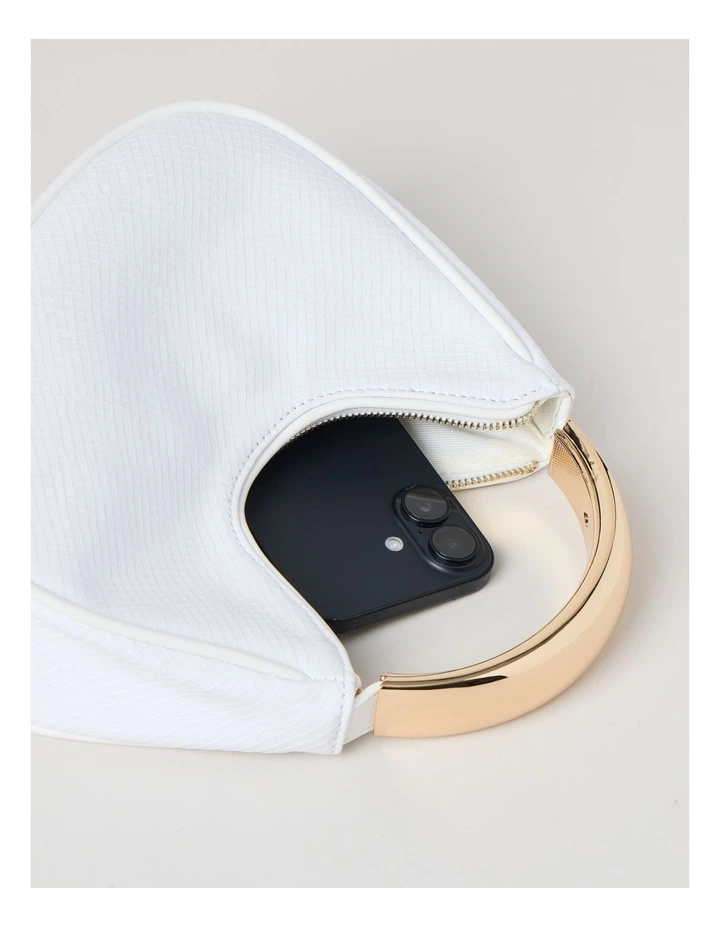 Blanche Hobo Bag in White image 5