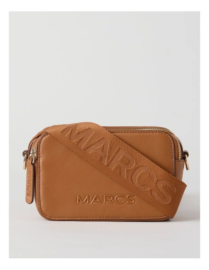 Budapest Camera Crossbody Bag In Tan image 1
