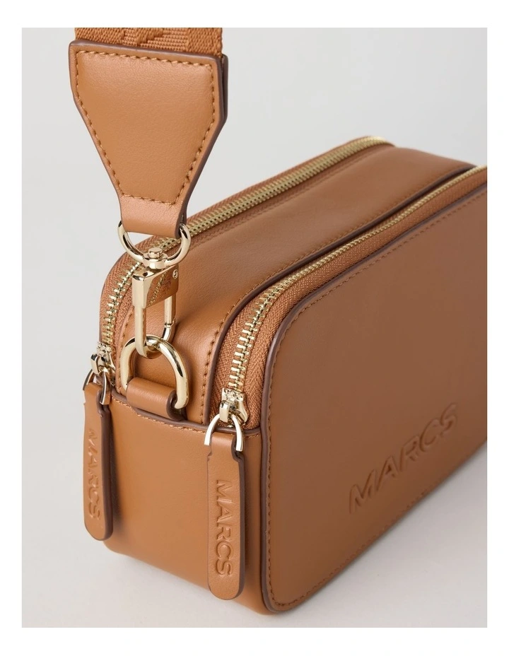 Budapest Camera Crossbody Bag In Tan image 4