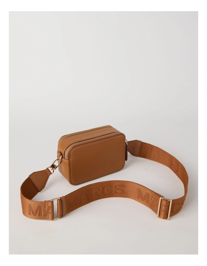 Budapest Camera Crossbody Bag In Tan image 5