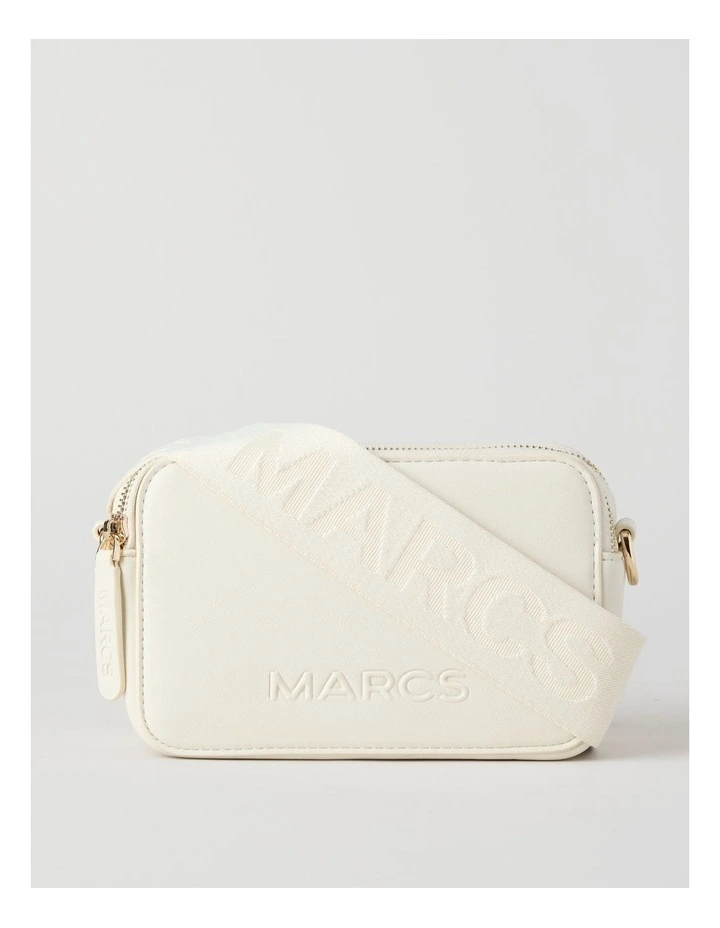 Budapest Camera Crossbody Bag In White image 1