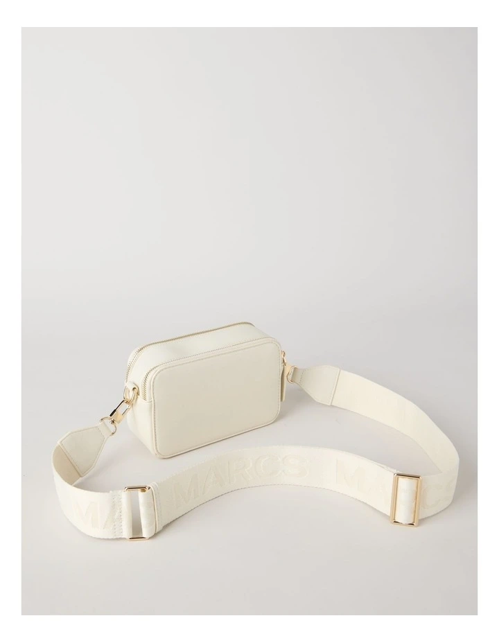 Budapest Camera Crossbody Bag In White image 4