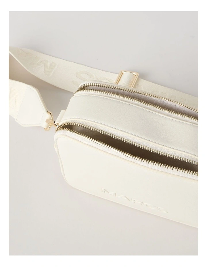 Budapest Camera Crossbody Bag In White image 6