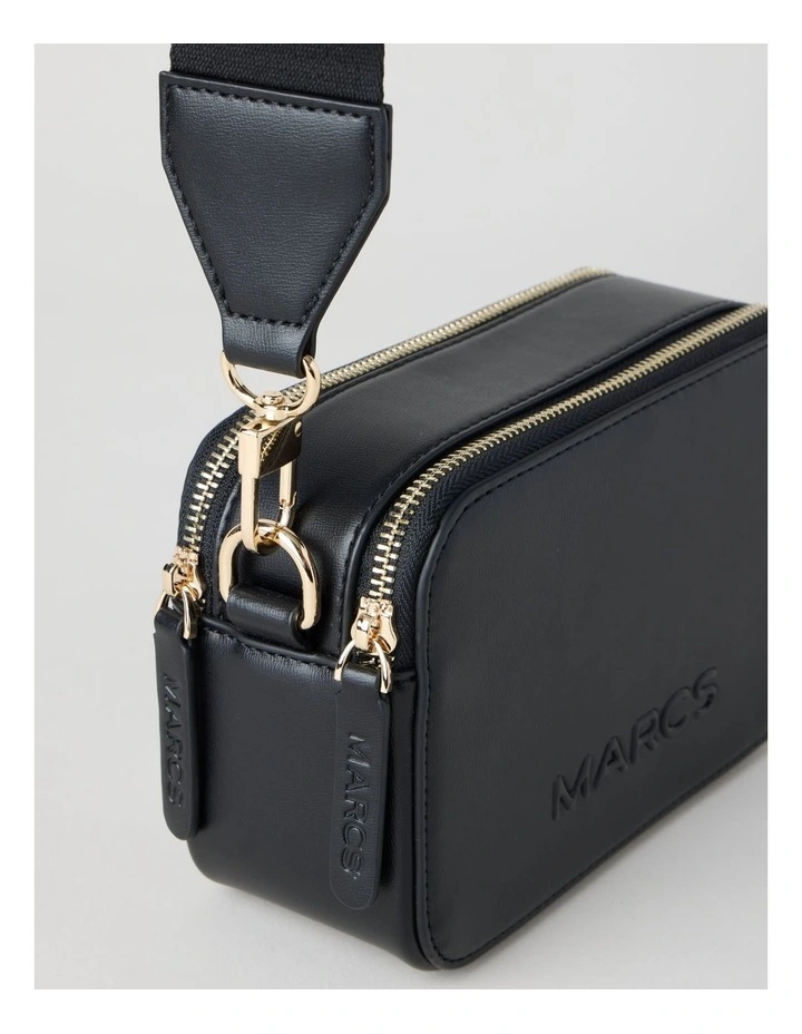 Budapest Camera Crossbody Bag in Black image 3