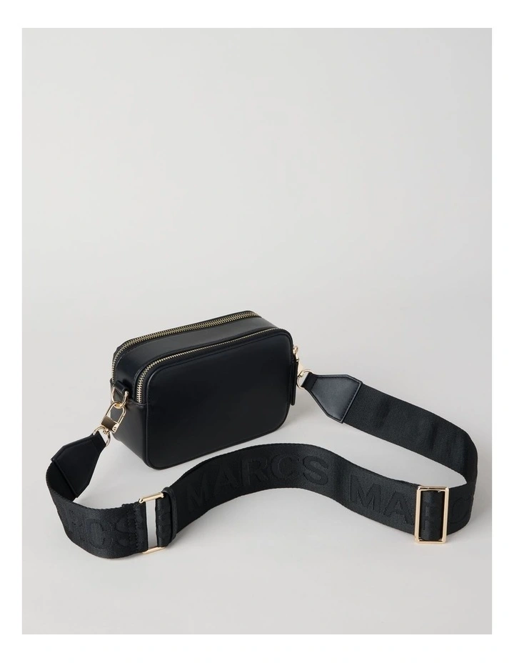 Budapest Camera Crossbody Bag in Black image 4