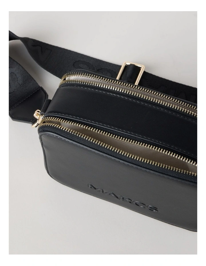 Budapest Camera Crossbody Bag in Black image 6