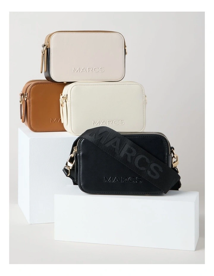 Budapest Camera Crossbody Bag in Black image 6