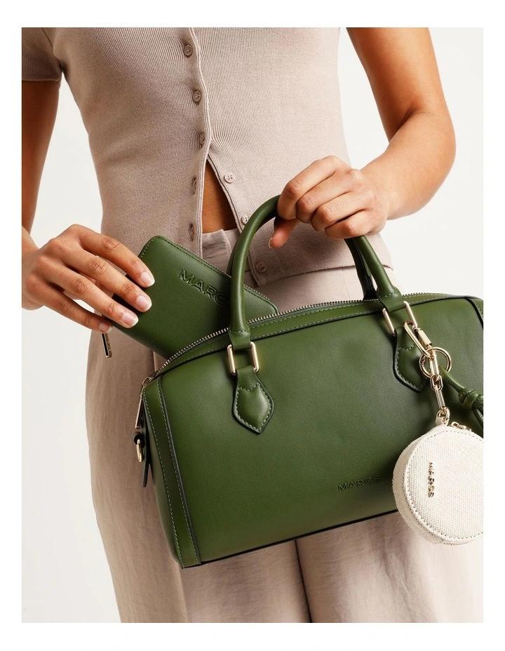 Doha Small Zip Around Wallet in Olive image 2