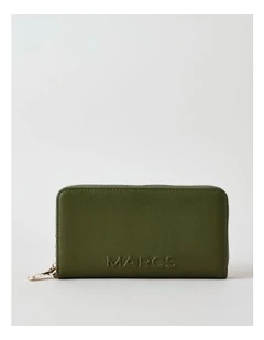 Dubrovnik Large Zip Around Wallet in Olive