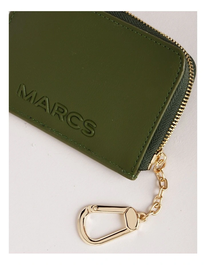 Tropea Credit Card Holder in Olive image 5