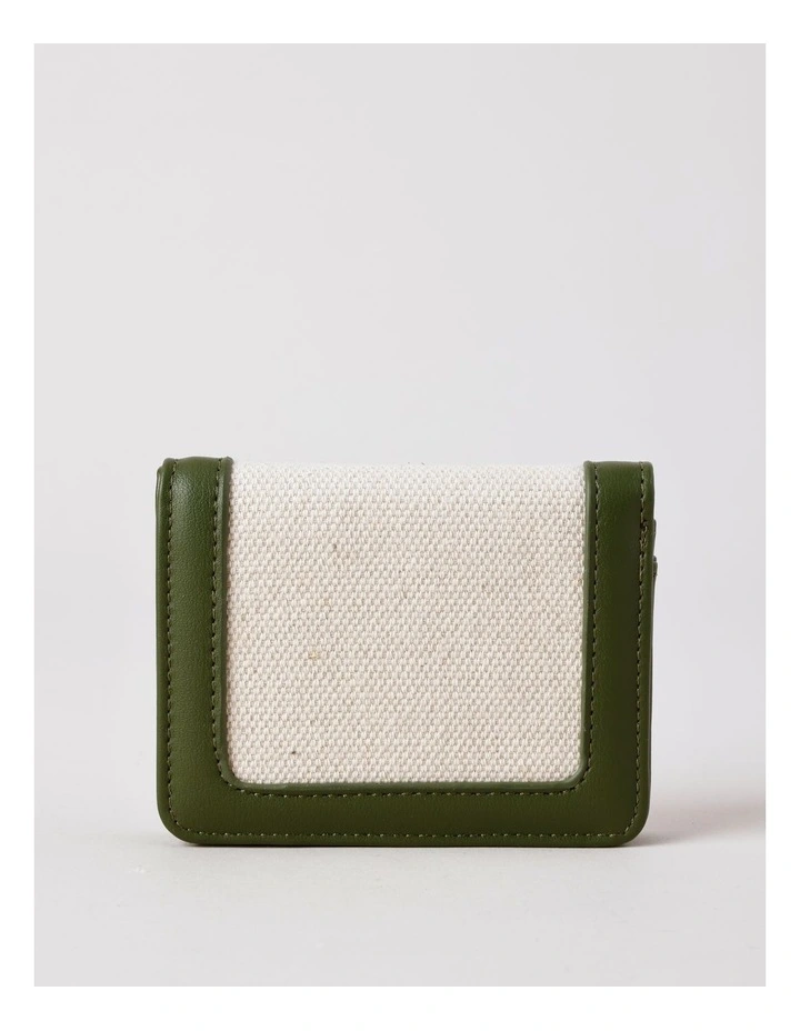 Calabria Bifold Wallet in Olive Combo image 3