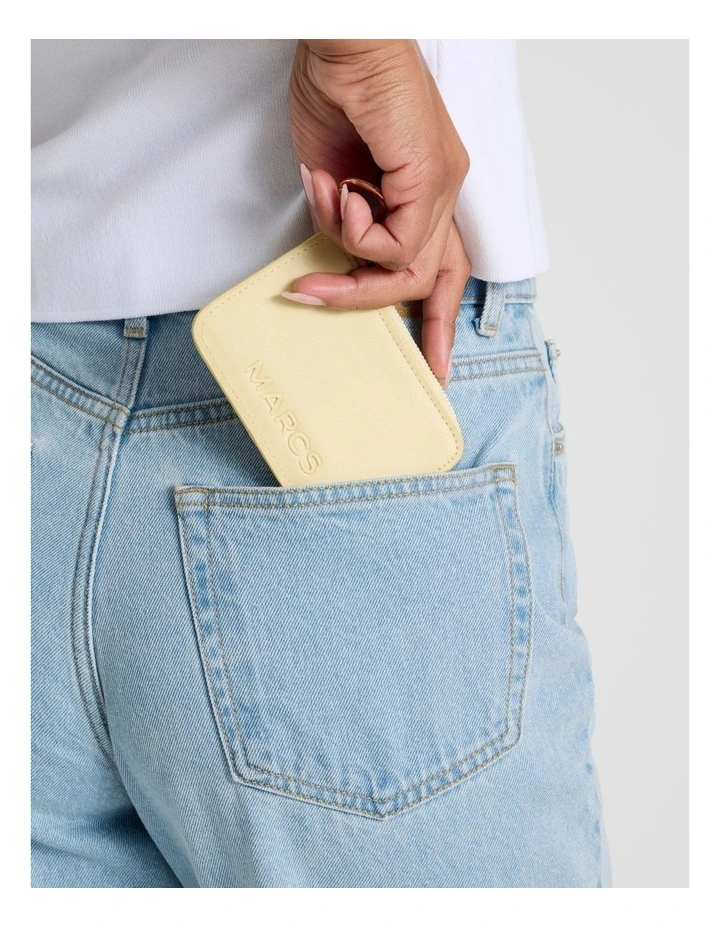 Tropea Credit Card Holder in Lemon image 2