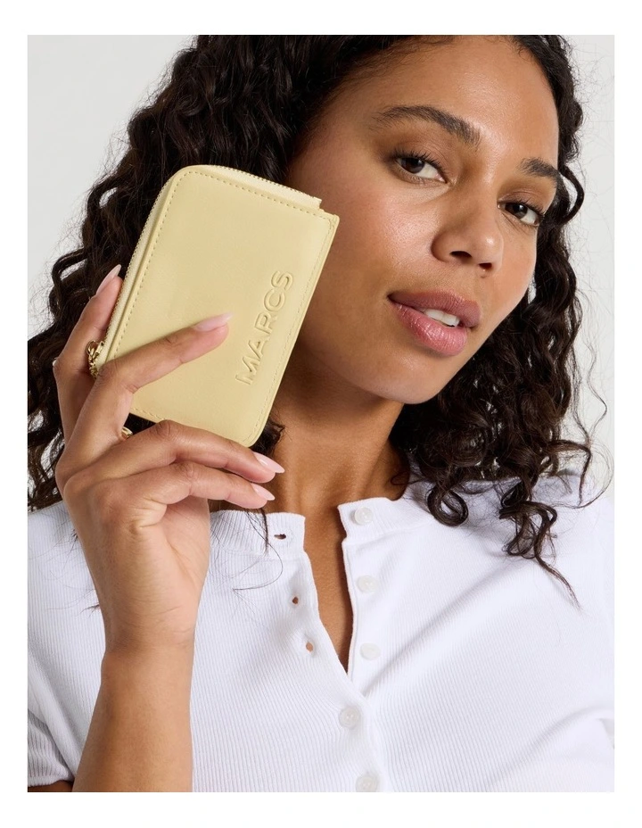 Tropea Credit Card Holder in Lemon image 4