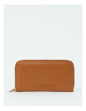 Dubrovnik Zip Top Wallet in Tan