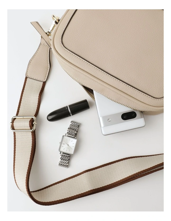 Daytona Crossbody Bag in Stone image 5