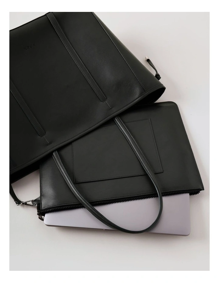 Christine Tote Bag in Black image 3