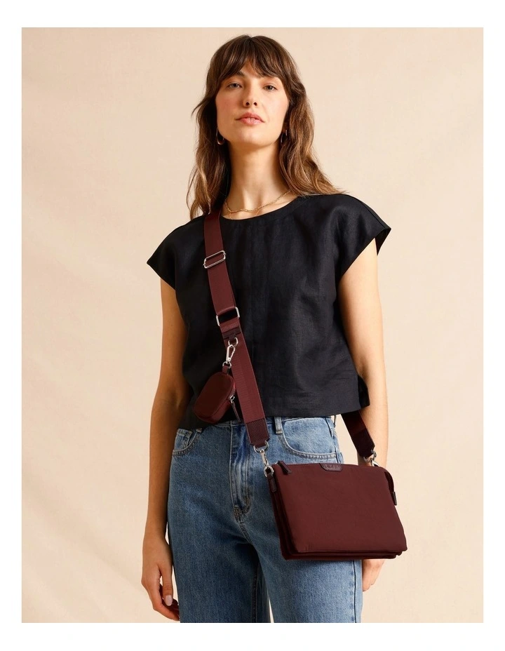 Reese Crossbody Bag in Bordeaux image 2