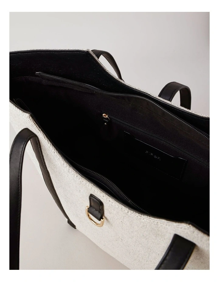 Columbus Tote Bag in Black image 4