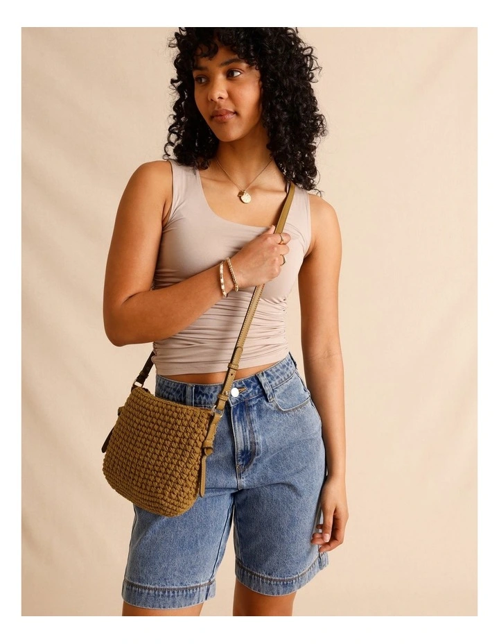 El Paso Crossbody Bag in Tan image 2