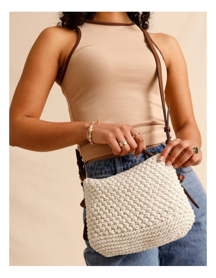 El Paso Crossbody Bag in Ecru image 4