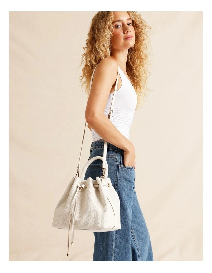 Cuba Crossbody Bag in White image 2