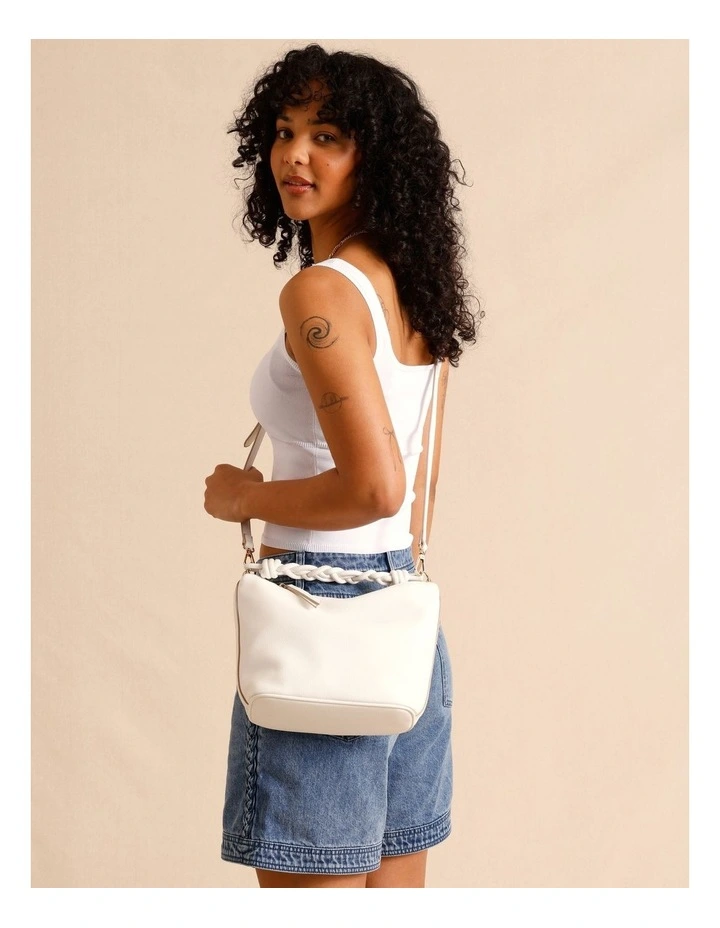 Portland Crossbody Bag in White image 4