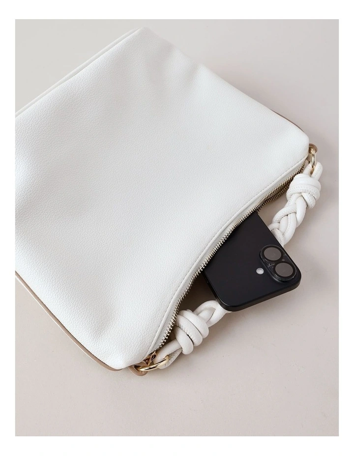 Portland Crossbody Bag in White image 7