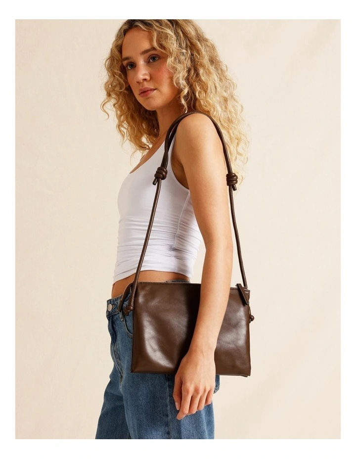 Detroit Crossbody Bag in Chocolate image 4