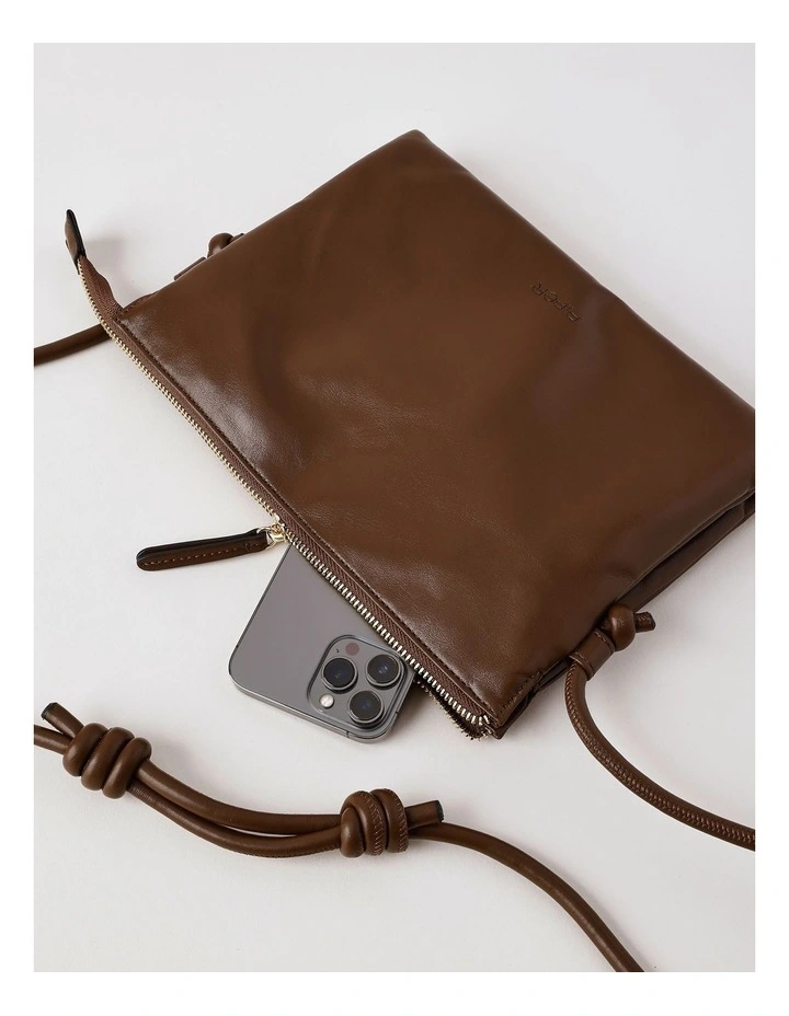 Detroit Crossbody Bag in Chocolate image 4