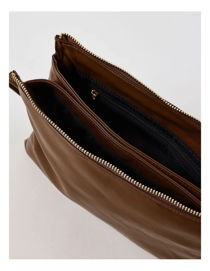 Detroit Crossbody Bag in Chocolate image 5