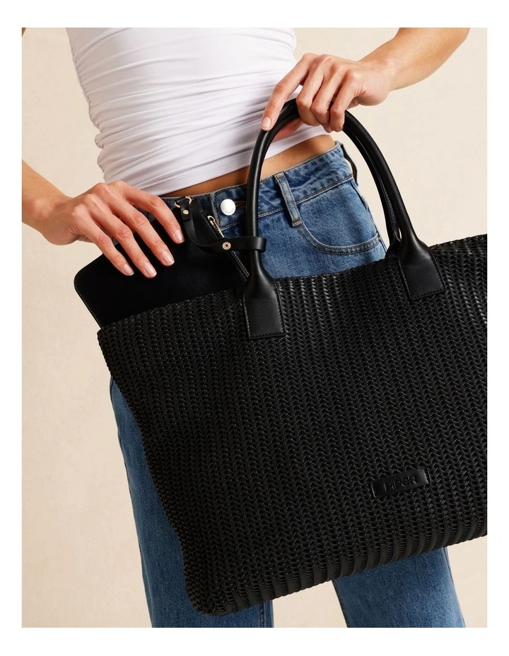 Cleveland Tote Bag in Black image 4