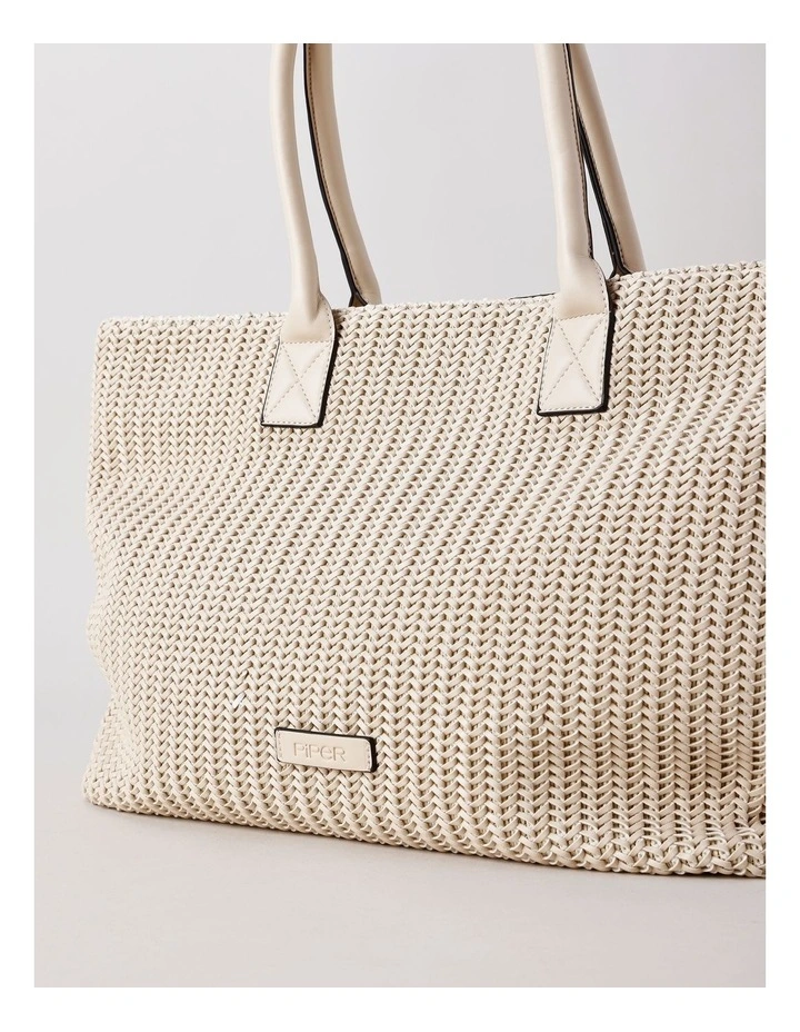 Cleveland Tote Bag in White image 3