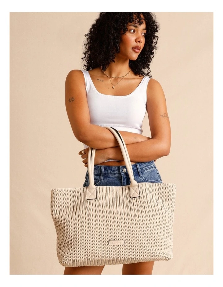 Cleveland Tote Bag in White image 4