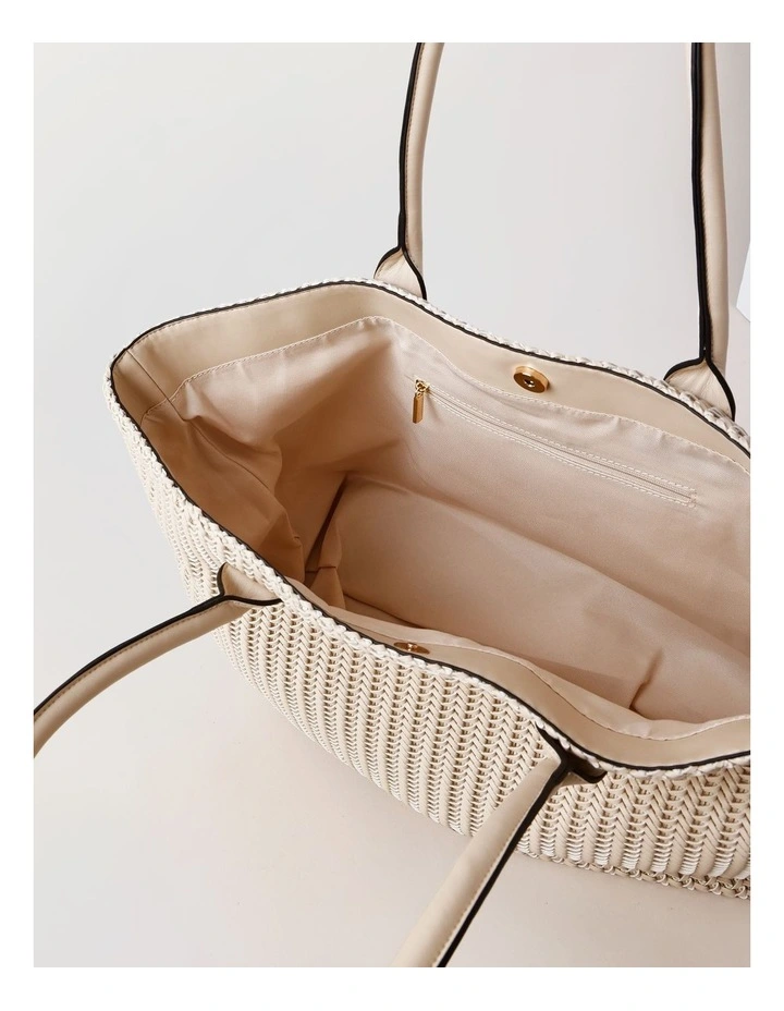 Cleveland Tote Bag in White image 6