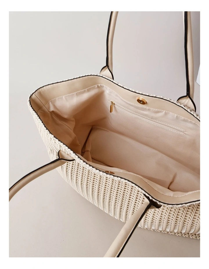 Cleveland Tote Bag in White image 6