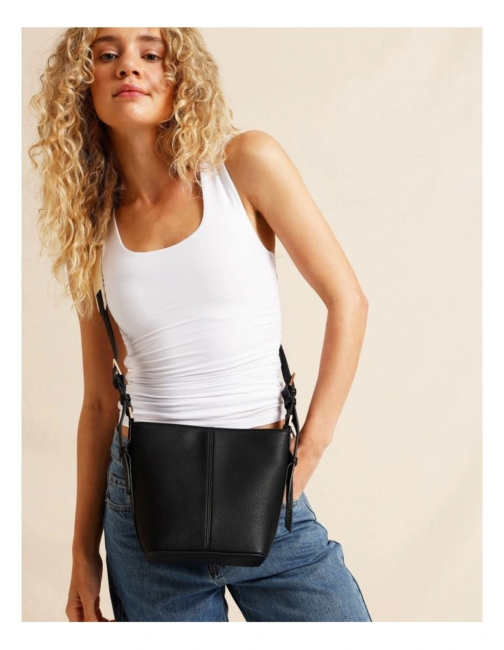 Plano Crossbody Bag in Black image 2