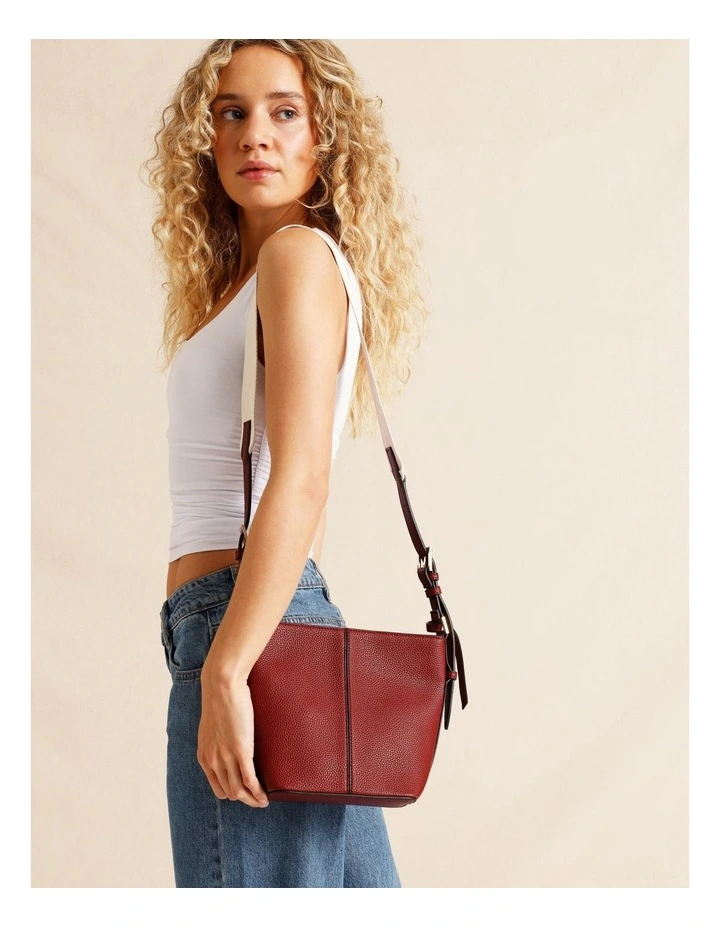 Plano Crossbody Bag in Raspberry image 2