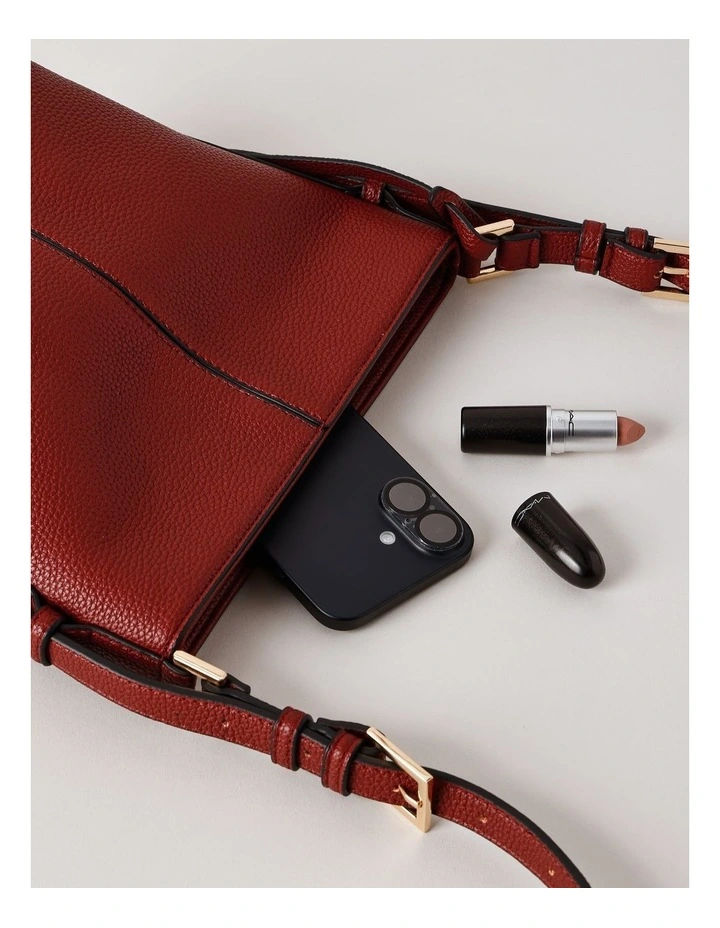 Plano Crossbody Bag in Raspberry image 2