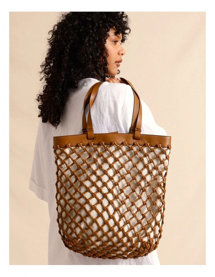 Cincinnati Tote Bag in Tan image 4