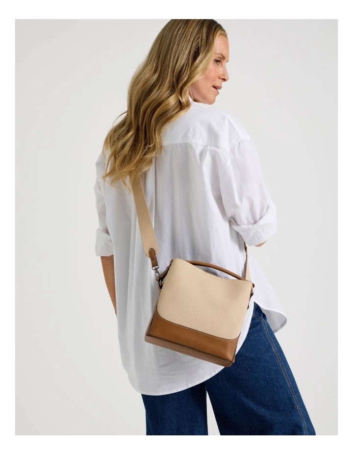 Washington Crossbody Bag in Tan image 2