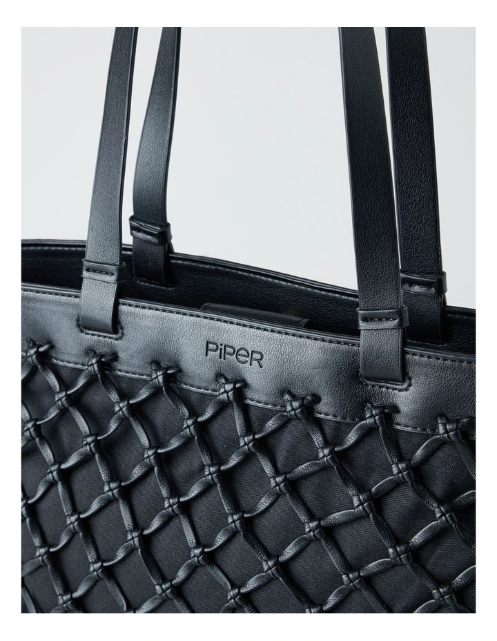 Cincinnati Tote Bag in Black image 2