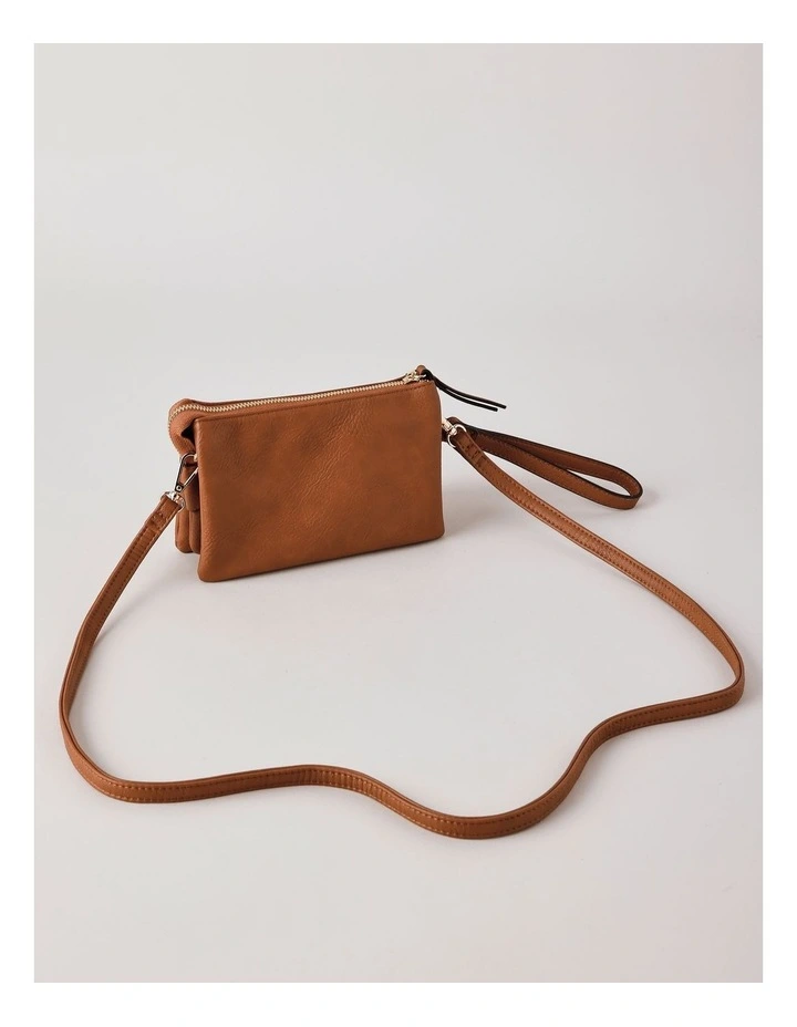 Mia Crossbody Bag in Tan image 4
