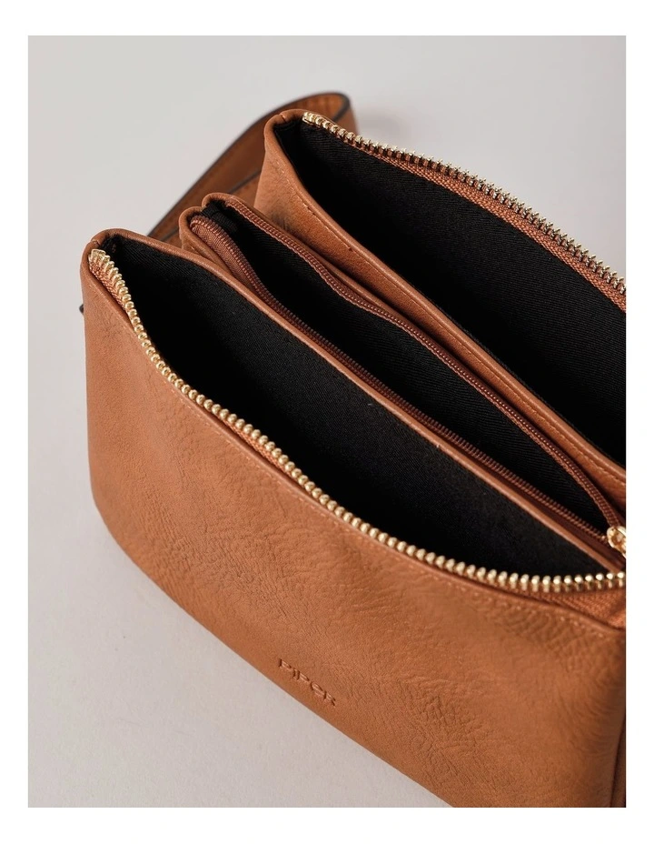 Mia Crossbody Bag in Tan image 5