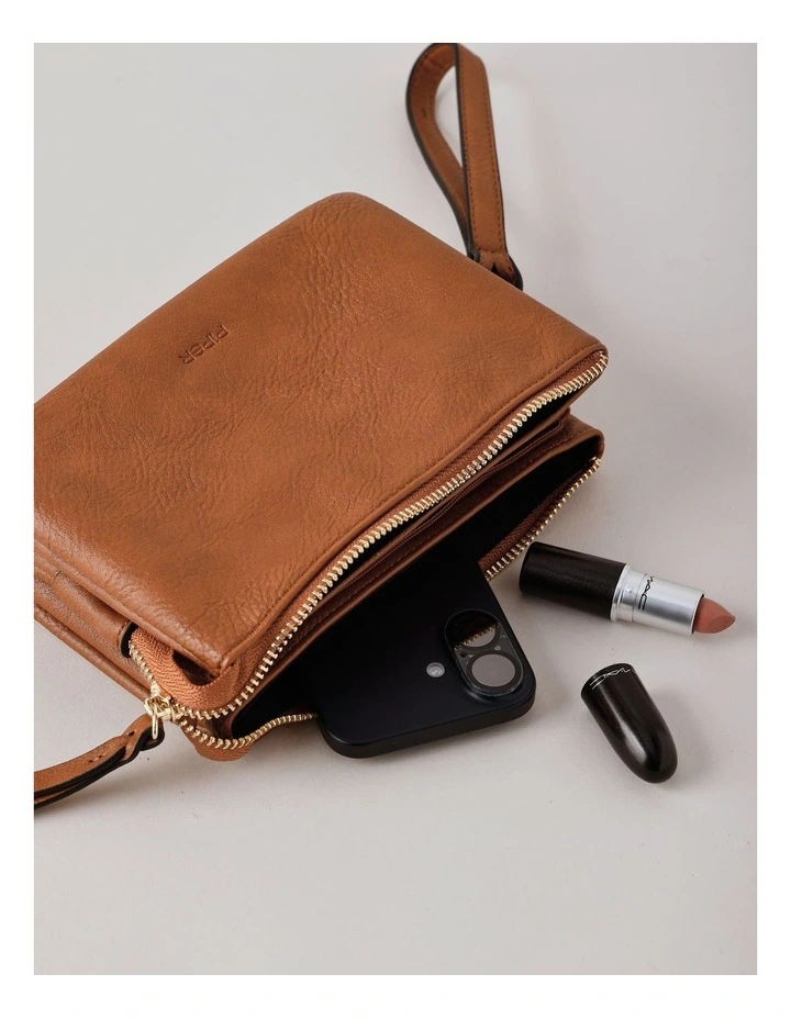 Mia Crossbody Bag in Tan image 6