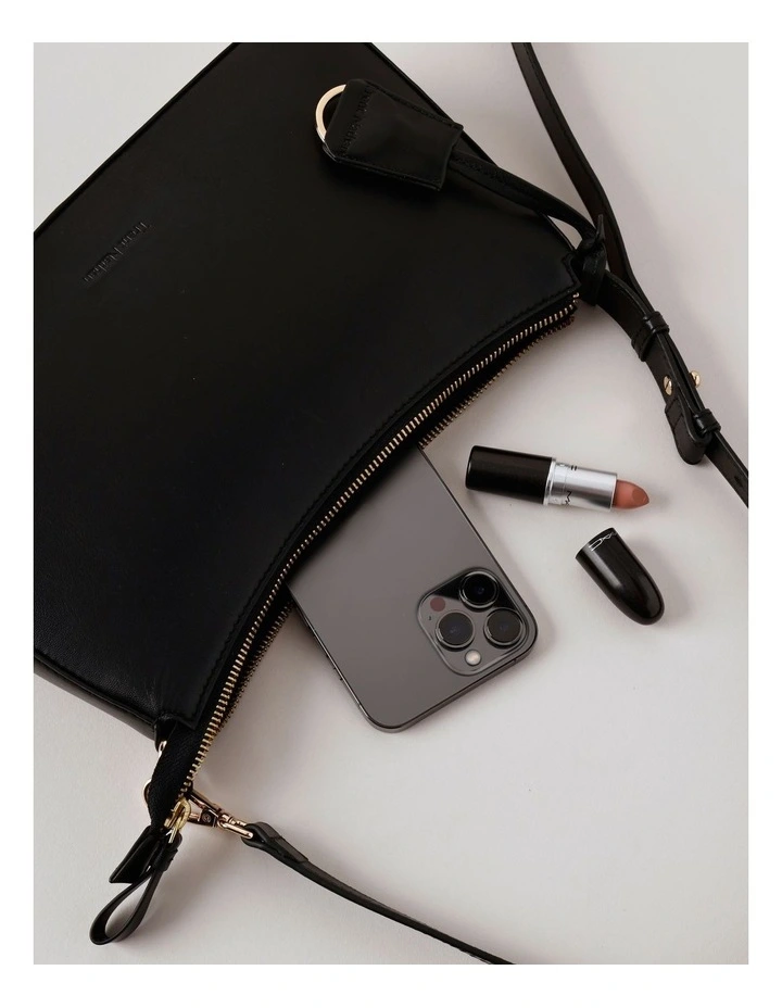 Athena Shoulder Bag in Black image 3