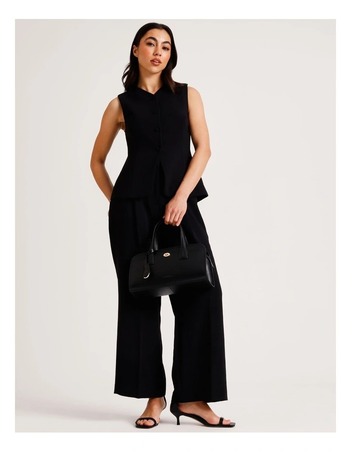 Penelope Bowler Bag in Black image 2