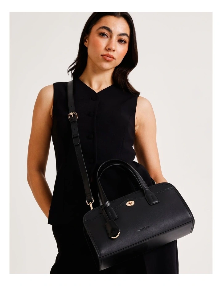 Penelope Bowler Bag in Black image 4